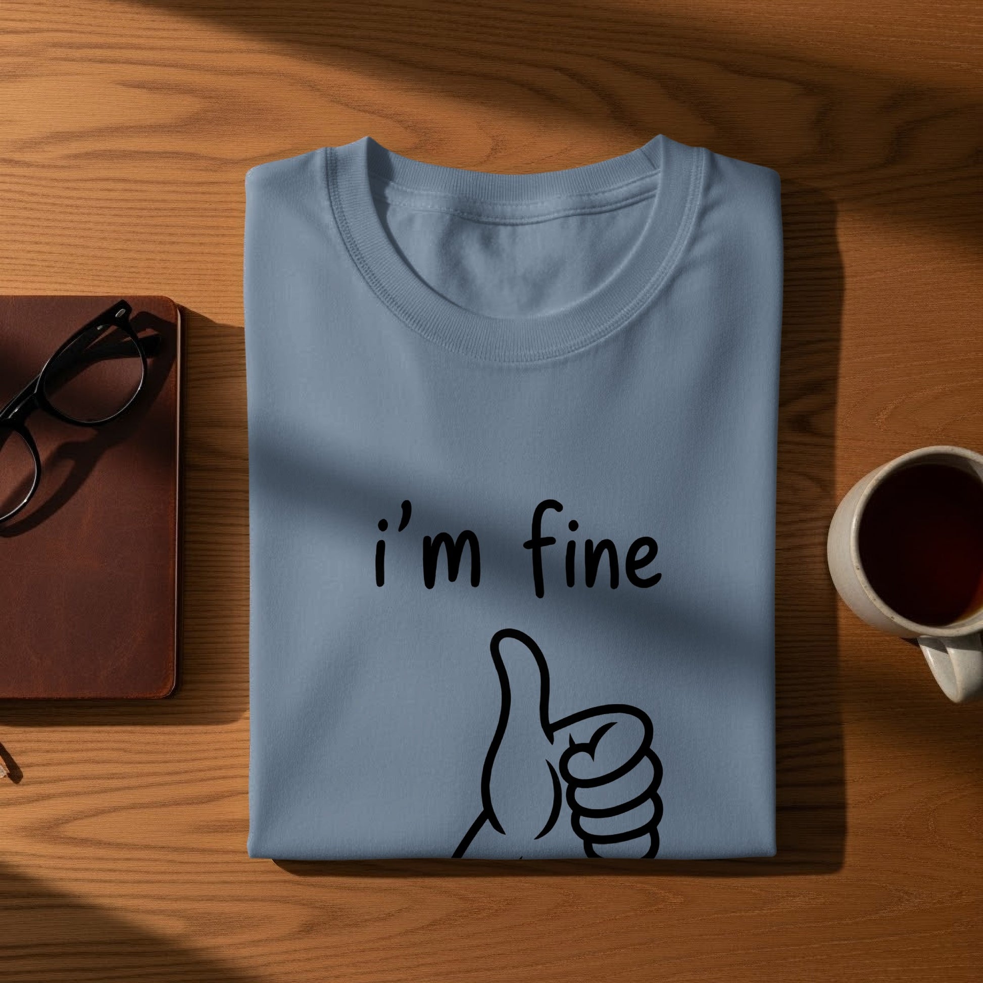 I'm Fine with Thumbs Up Graphic T-Shirt product type