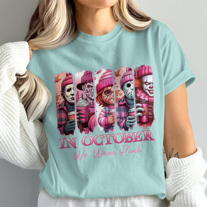 In October We Wear Pink Horror Characters product