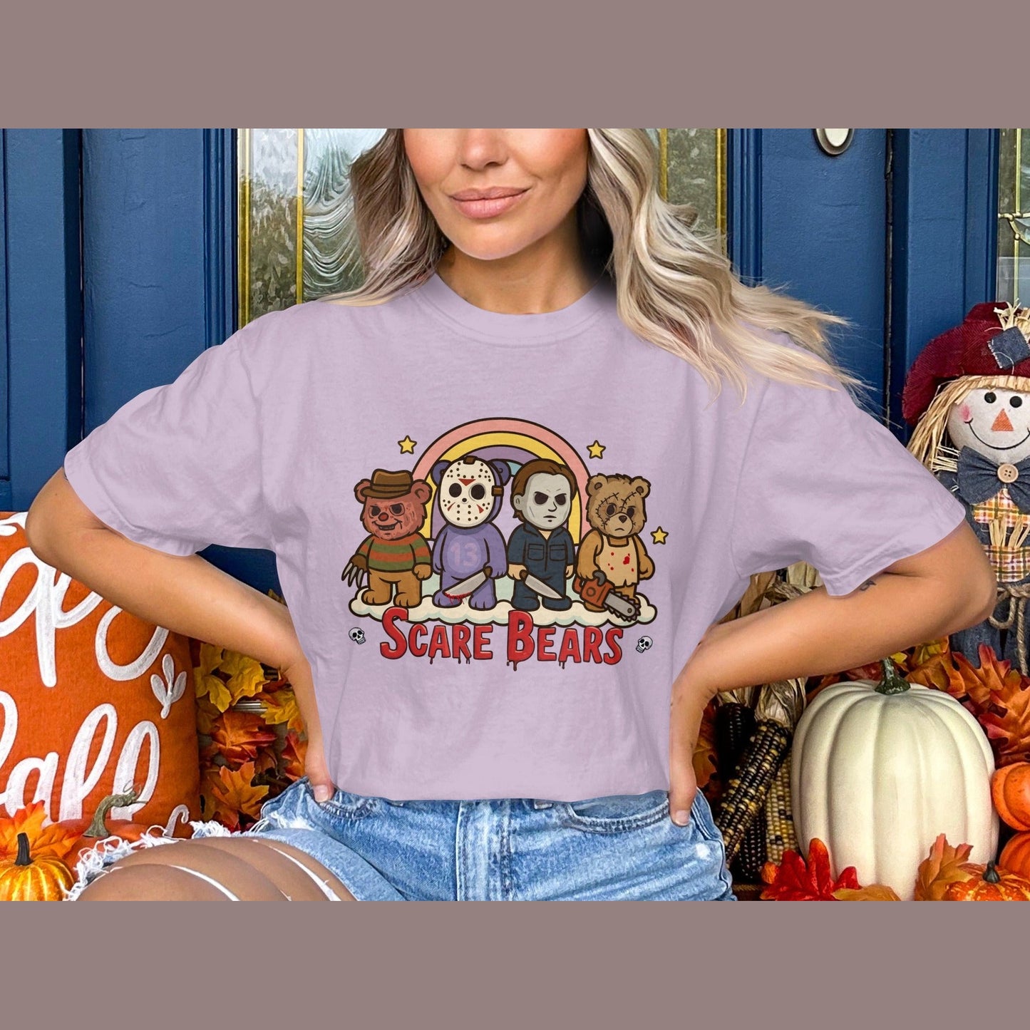 Scare Bears Graphic Print Halloween T-Shirt product type