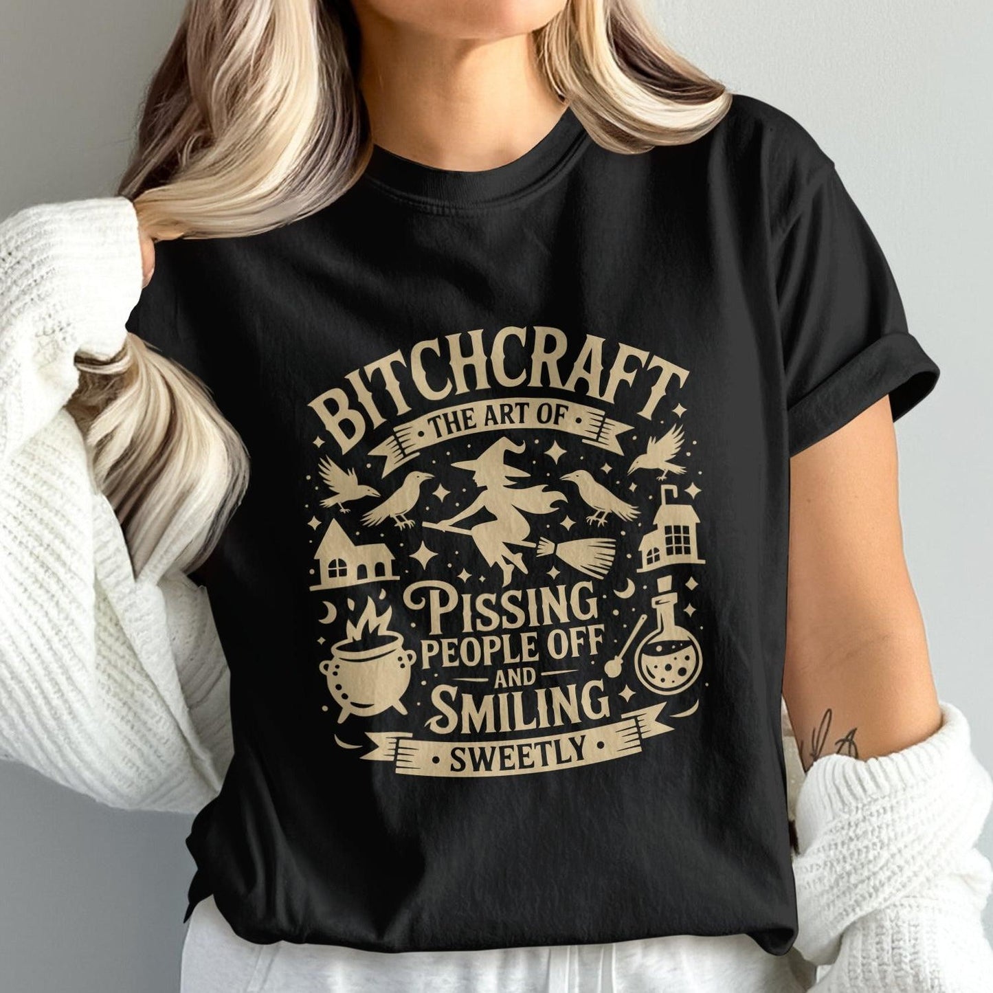 Bitchcraft The Art Of Smiling Sweetly T-Shirt product