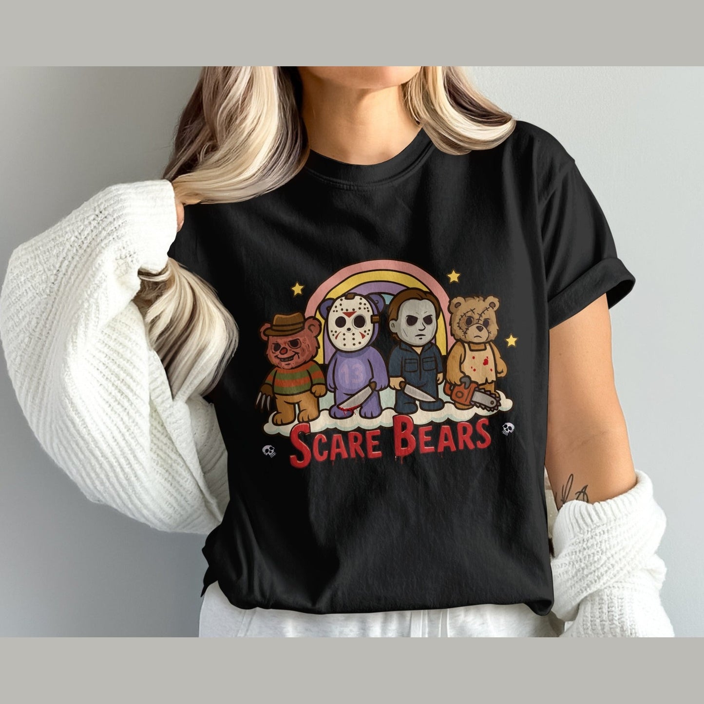 Scare Bears Horror Movie Characters Graphic T-shirt product