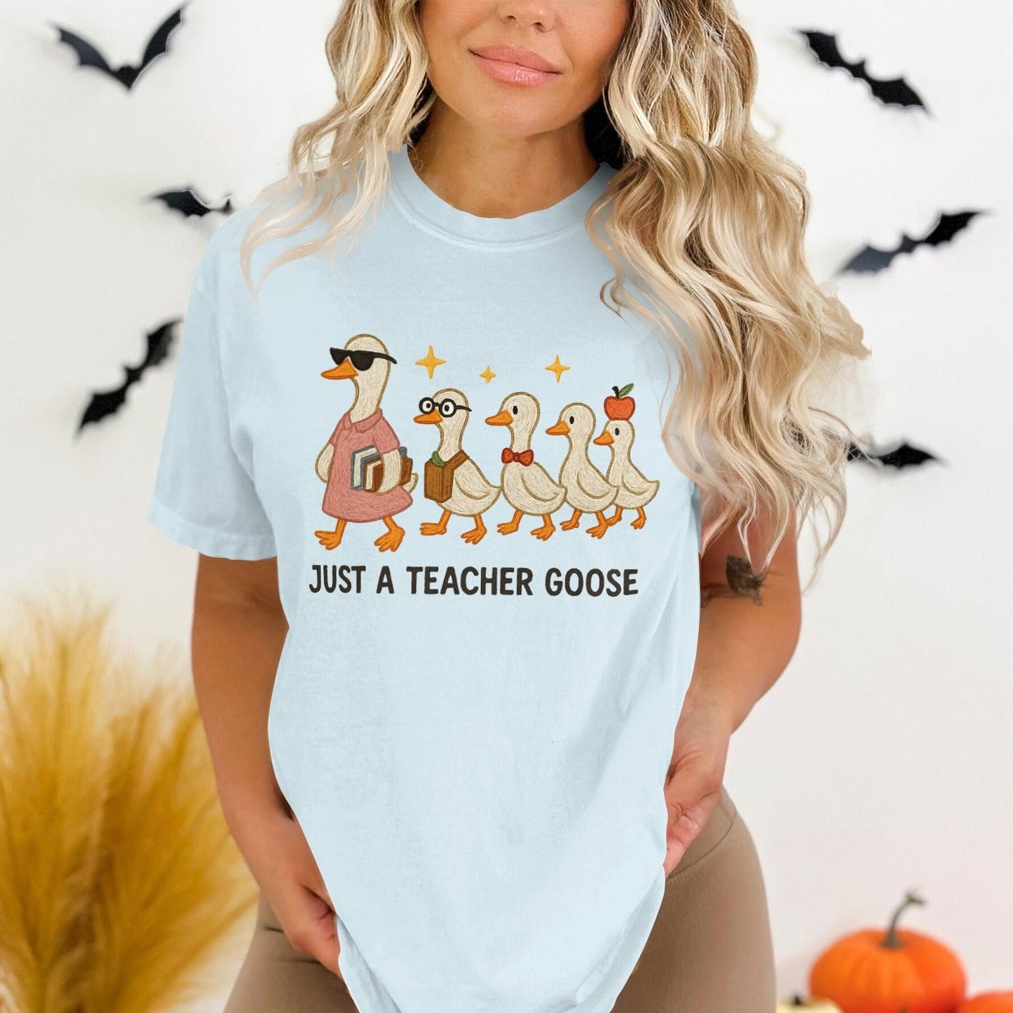 Just A Teacher Goose Cute Graphic T-Shirt product