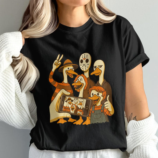 Horror Characters Taking Selfie Graphic Tee product