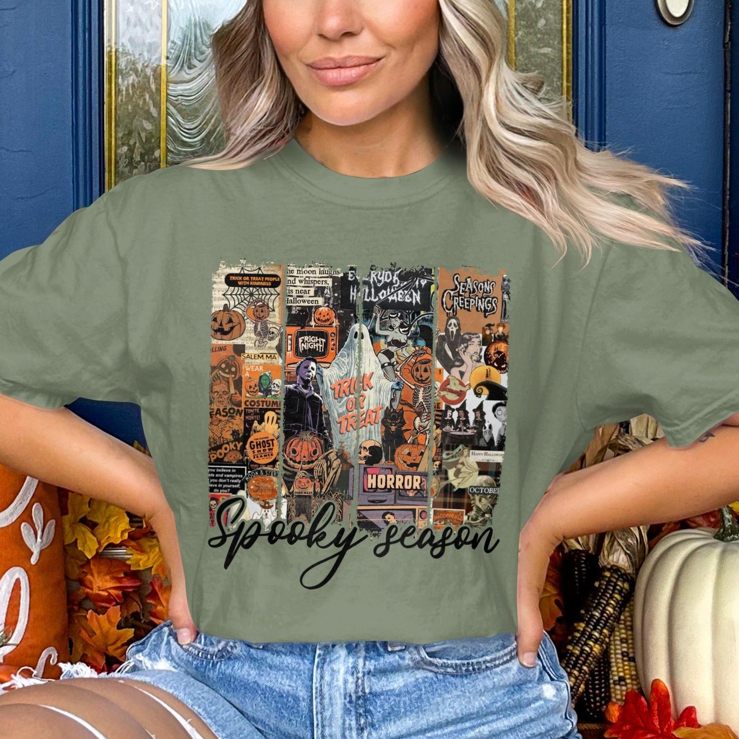 Vintage Halloween Themed Spooky Season T-Shirt product