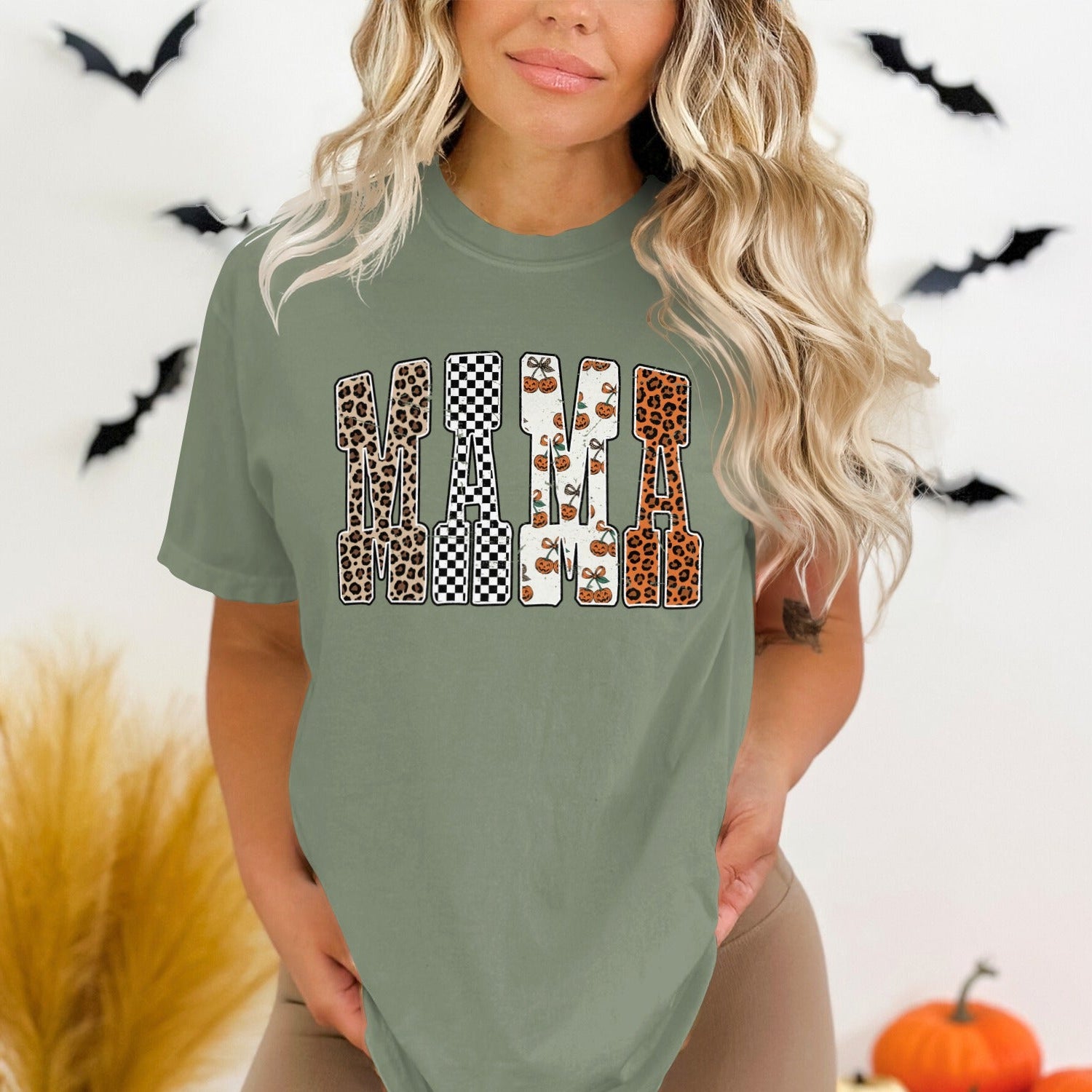Halloween Themed Mama Casual T-Shirt product type