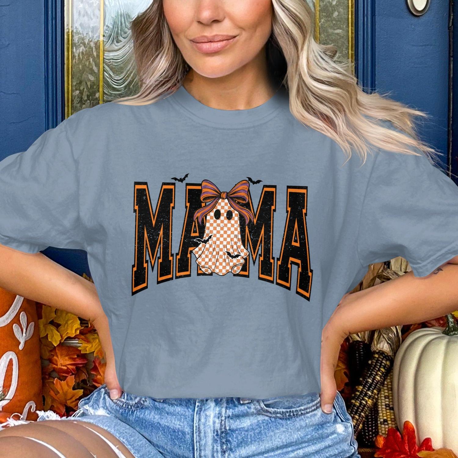 Cute Pumpkin Mama Halloween Shirt for Women product type