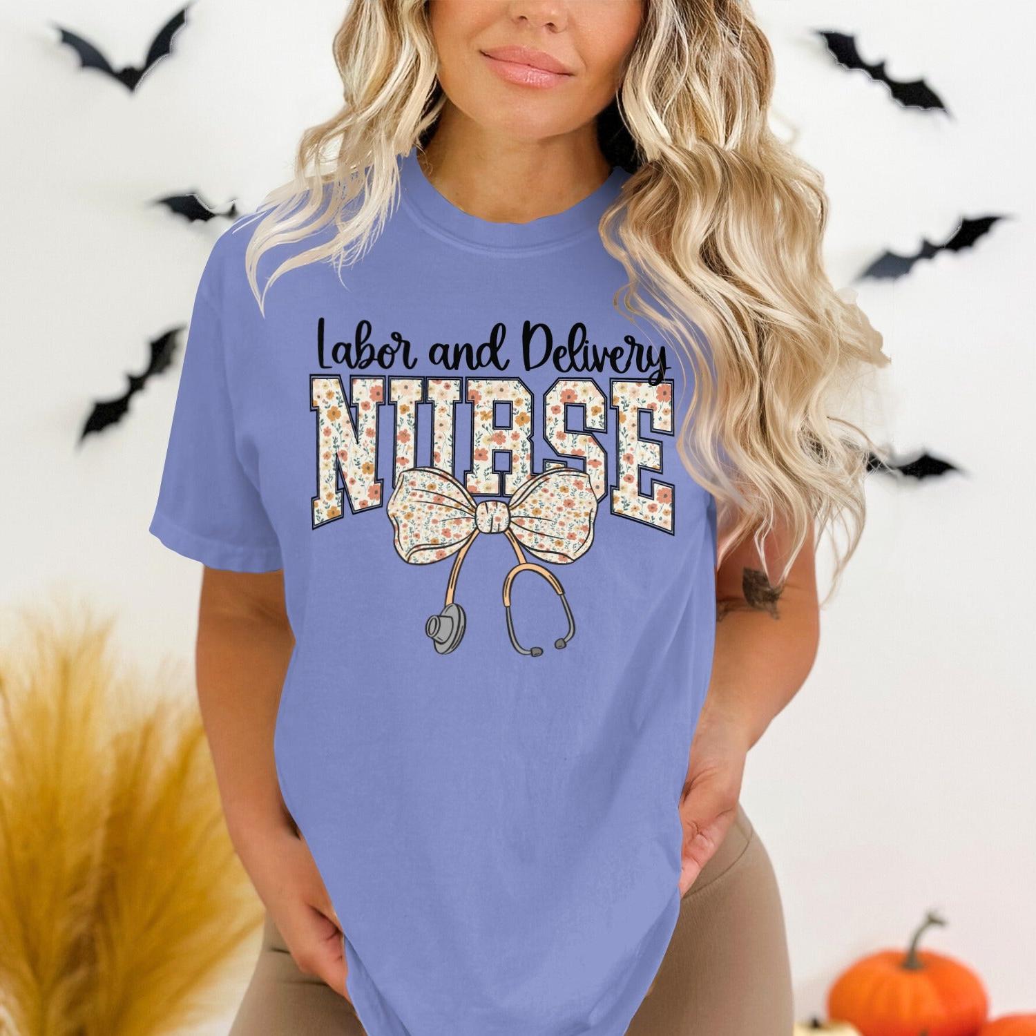Labor and Delivery Nurse Graphic T Shirt product type