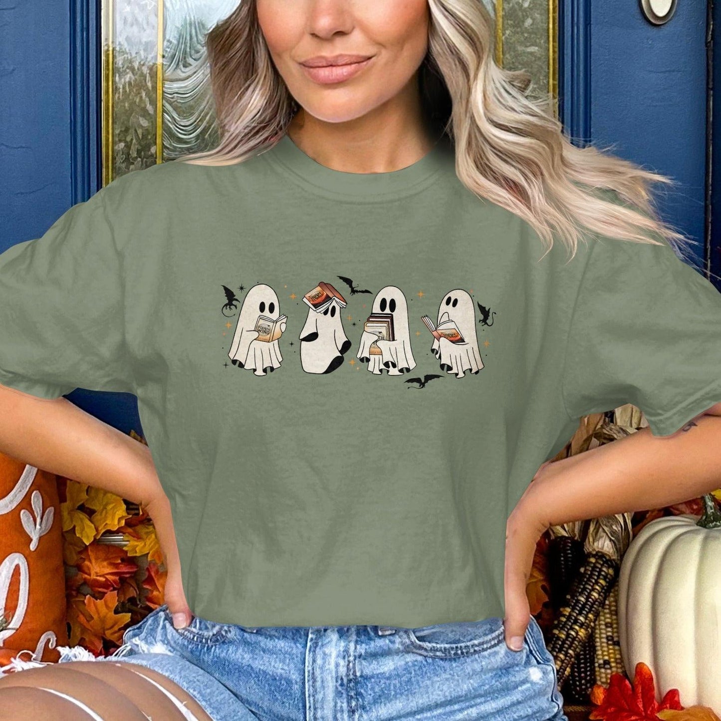 Adorable Ghosts with Coffee Halloween Shirt product type