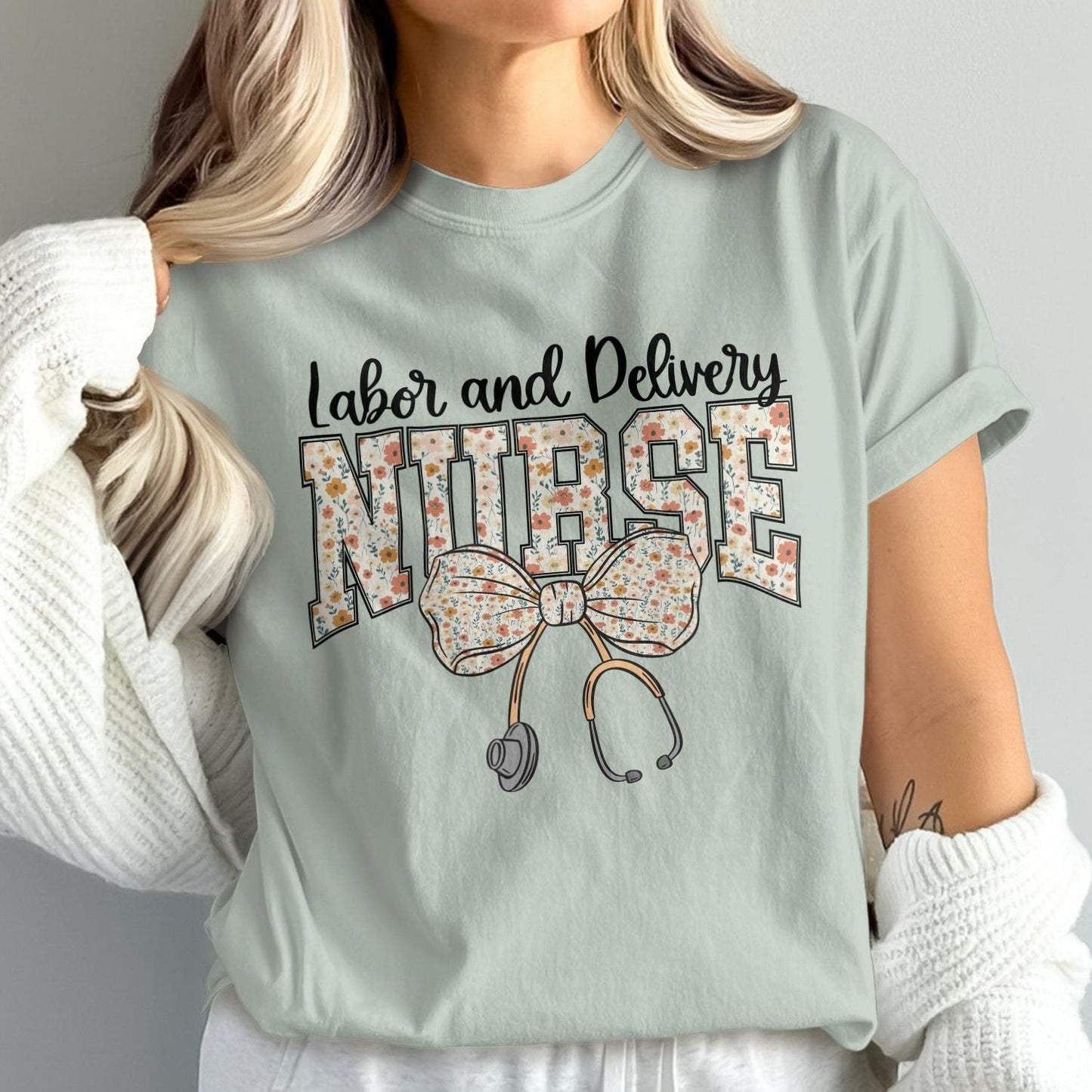 Labor and Delivery Nurse Graphic Shirt product type