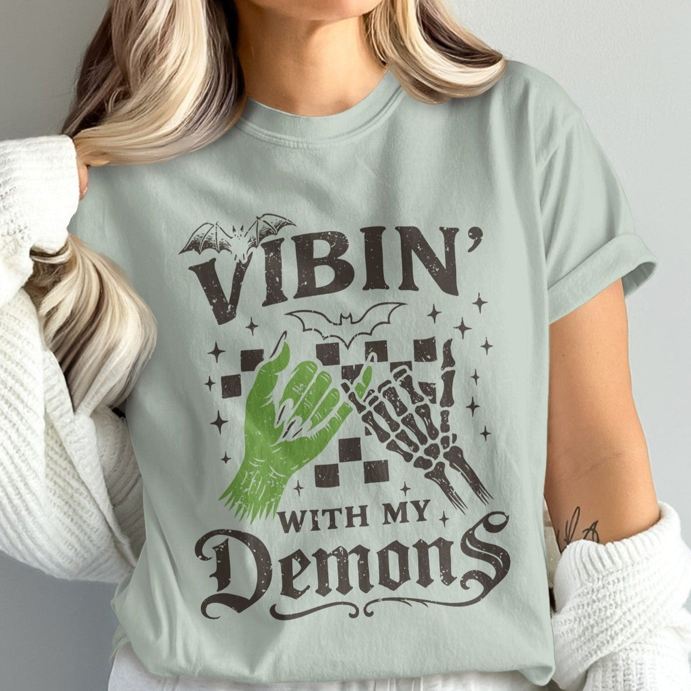 Vibin' With My Demons Graphic Tee Shirt product type