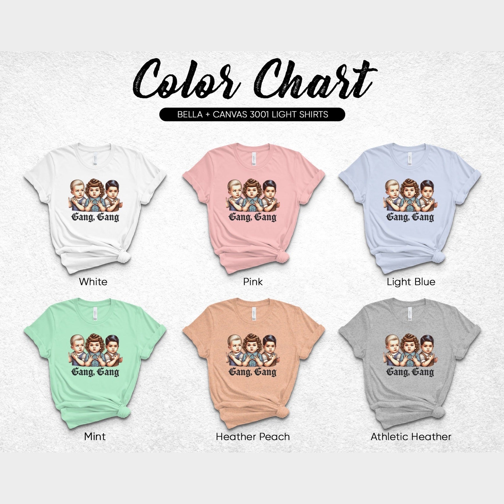 Gang Gang Colorful Character Print T-Shirt product