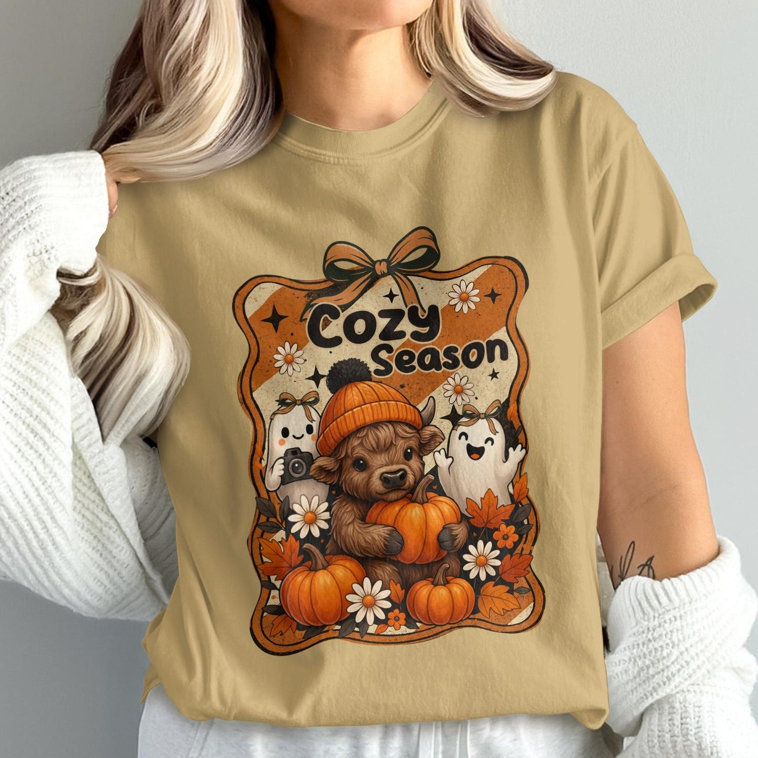Cozy Season Bear and Ghost Graphic Tee product