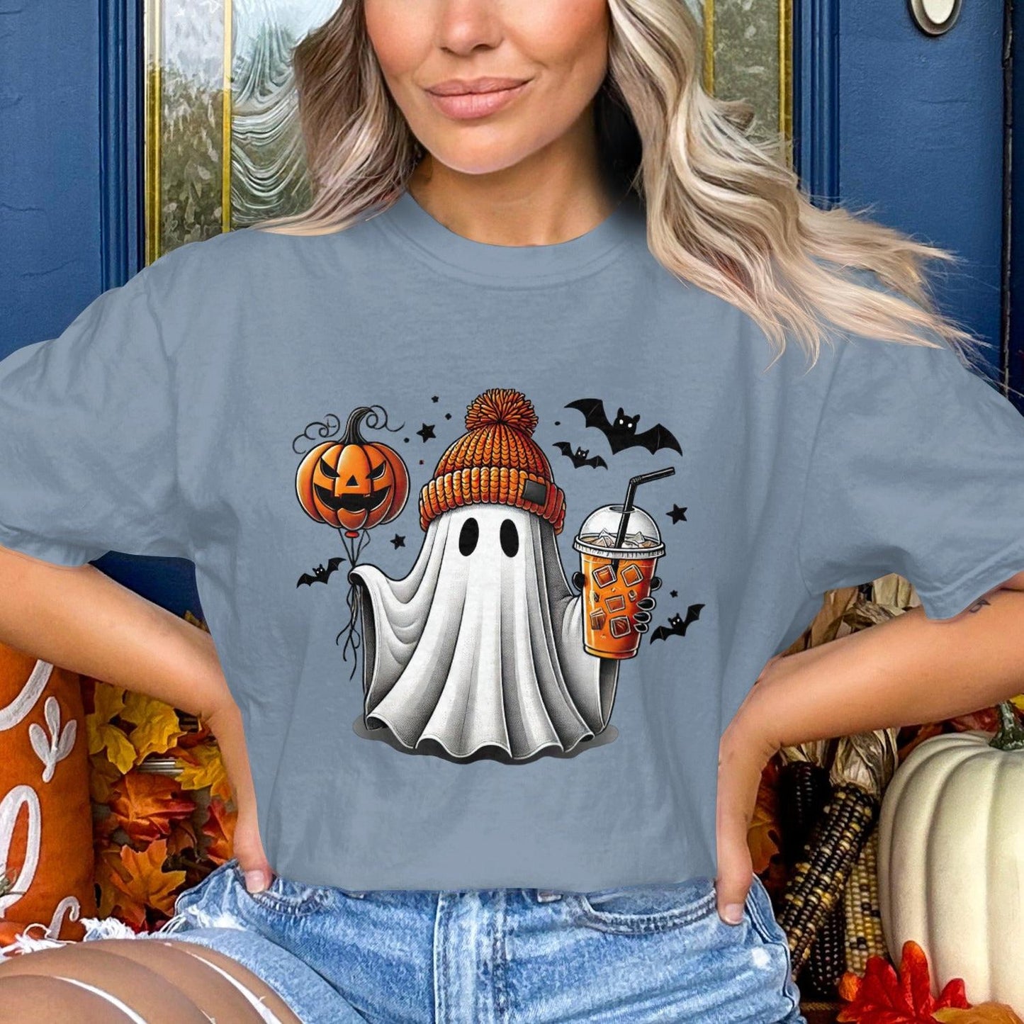 Cute Halloween Ghost Graphic Tee product type