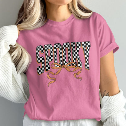 Spooky Eyes Pink Graphic Tee Casual Wear Product