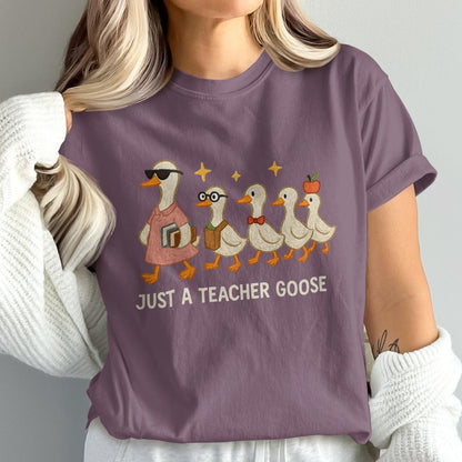 Trendy Teacher Goose Graphic Tee Shirt Product