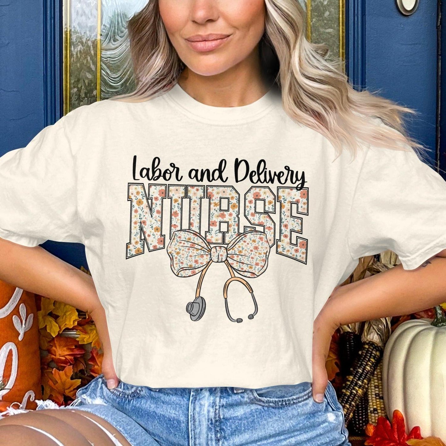 Labor and Delivery Nurse Graphic Shirt product type