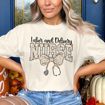 Labor and Delivery Nurse Graphic Shirt product type
