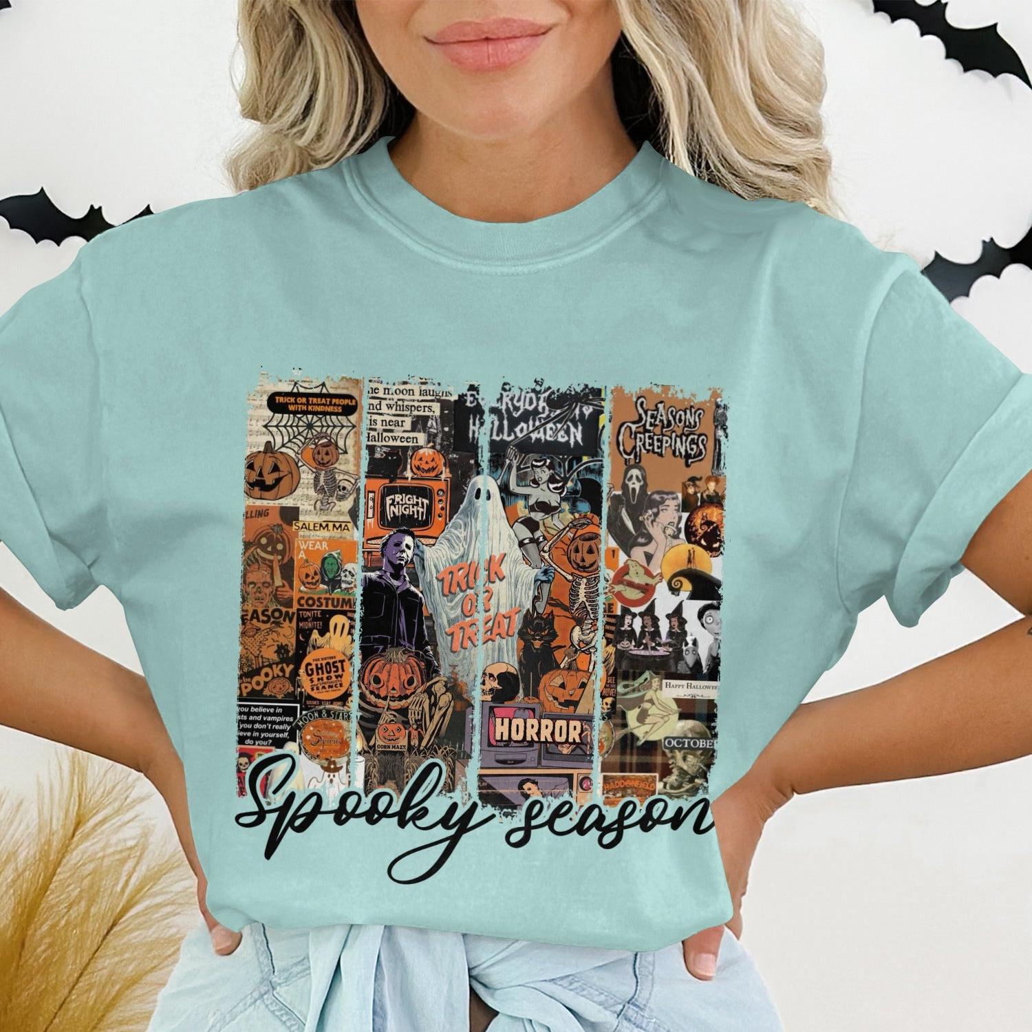Vintage Horror Posters Spooky Season T-shirt product type