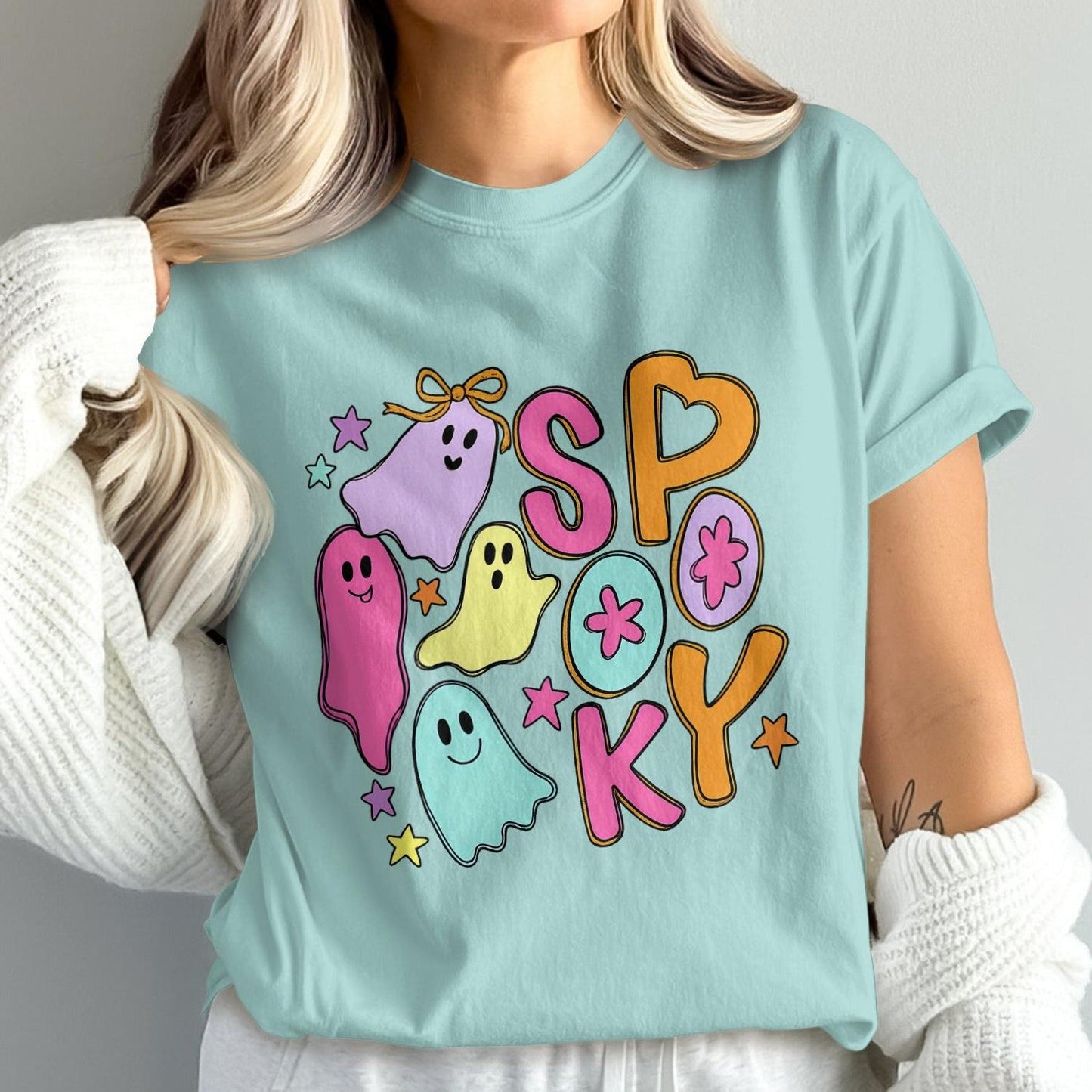Spooky Graphic Halloween Ghost Design Shirt product type