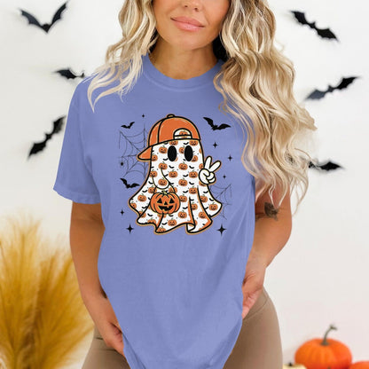 Cute Halloween Ghost Pumpkin Peace Shirt product