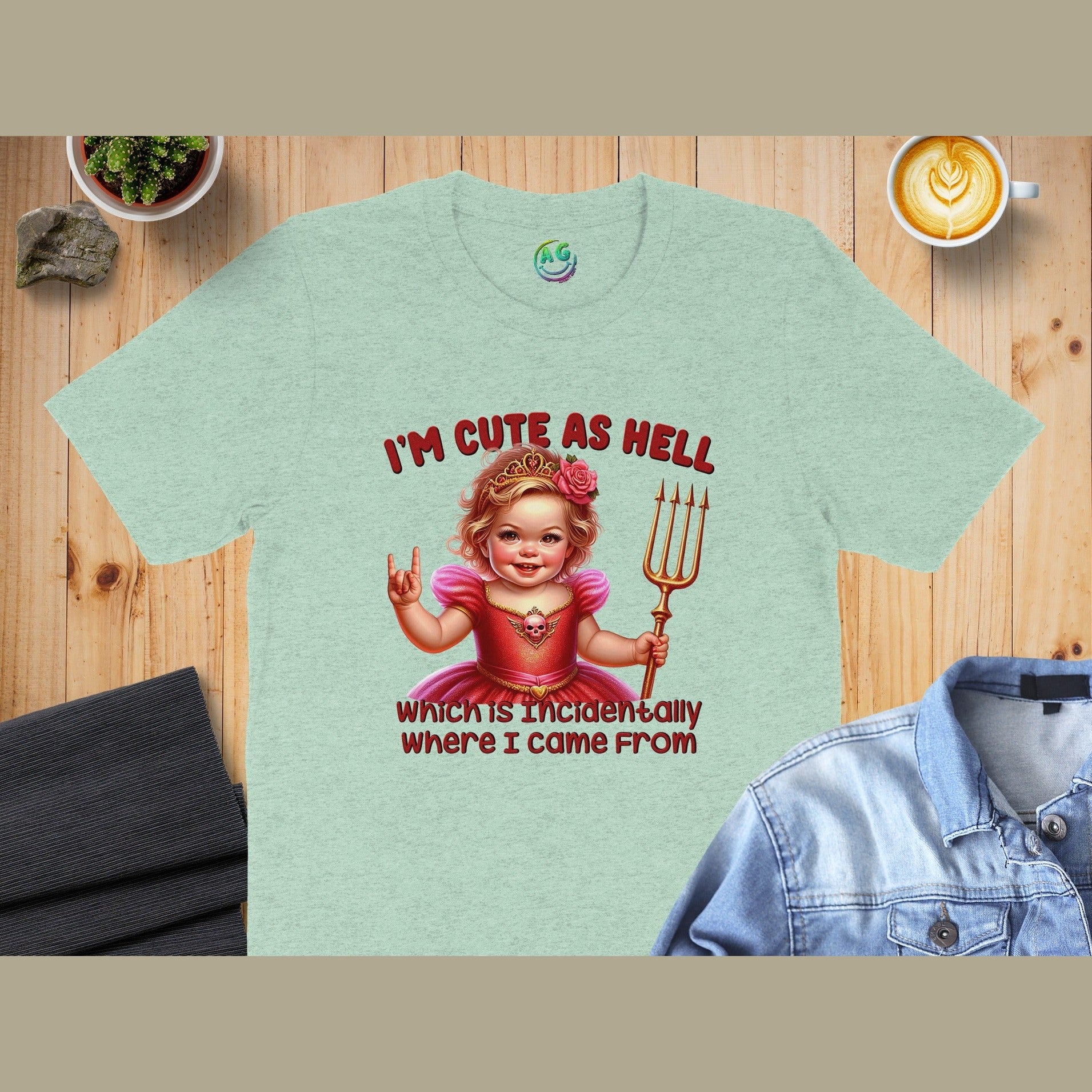 I'm Cute As Hell Baby Quote Shirt product