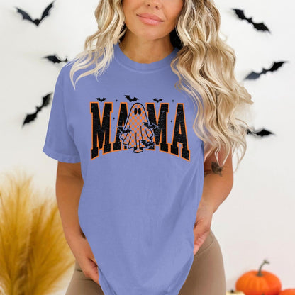 Halloween MAMA Ghost Graphic Tee Shirt Product
