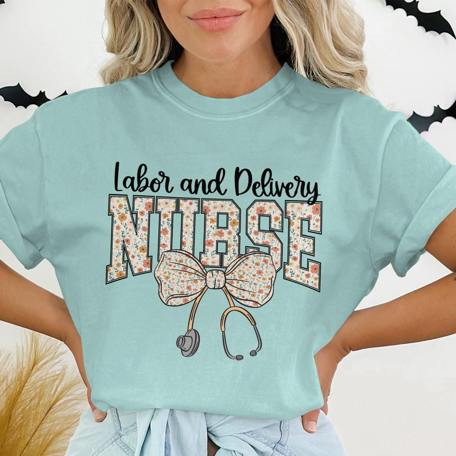 Labor and Delivery Nurse Graphic T-Shirt product type
