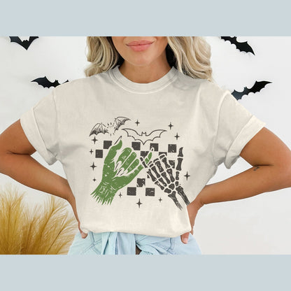 Spooky Halloween Hand Skeleton Graphic T-Shirt product