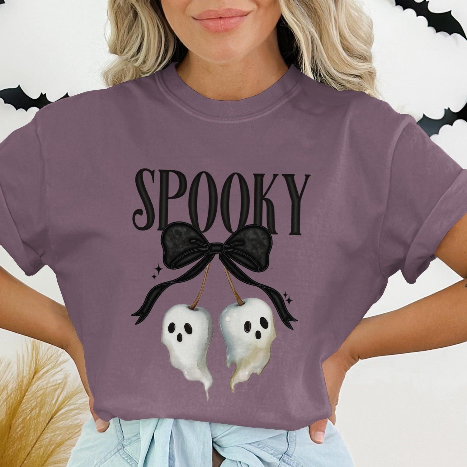 Spooky Cute Ghosts Print T-Shirt Product Type