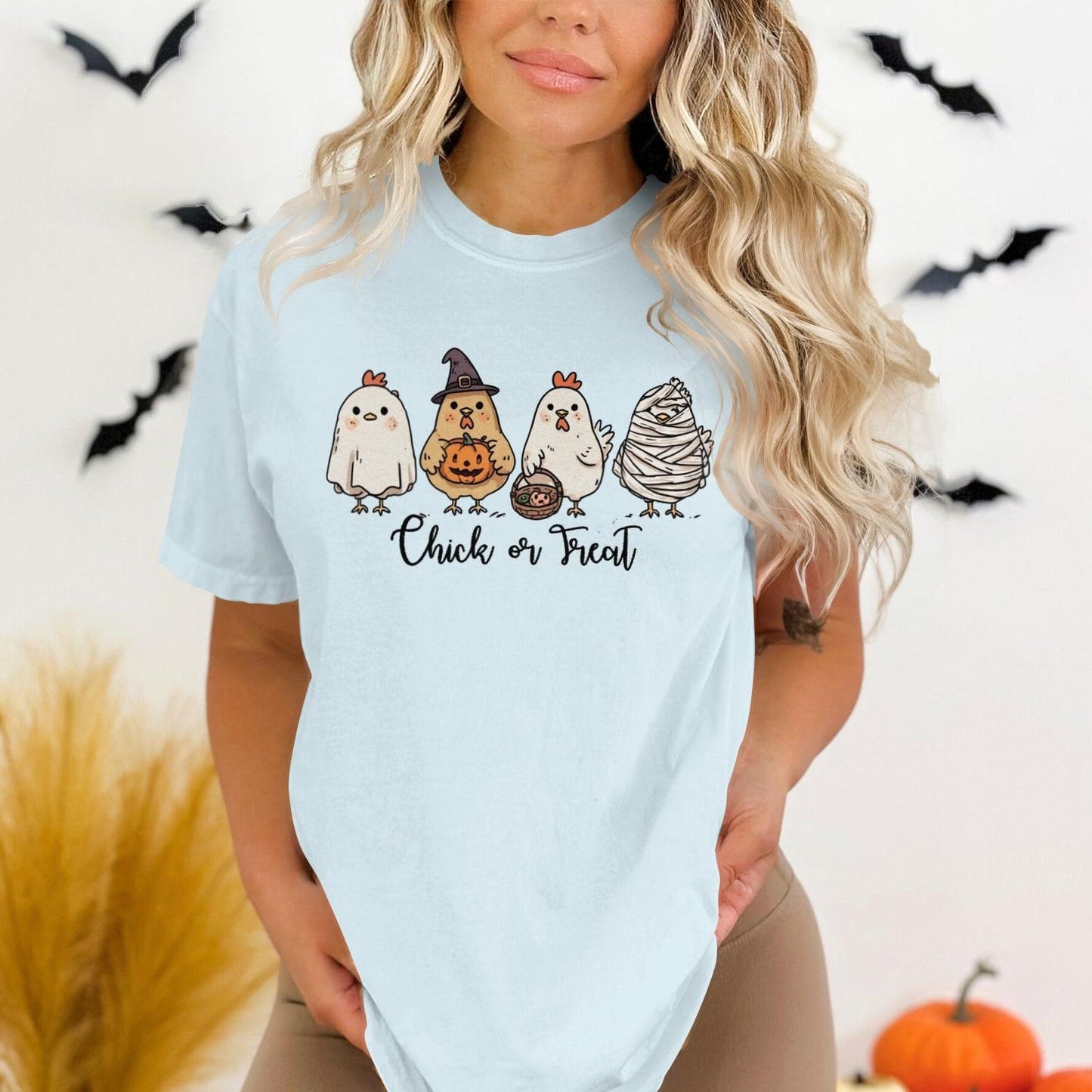 Chick or Treat Halloween Graphic Tee product type