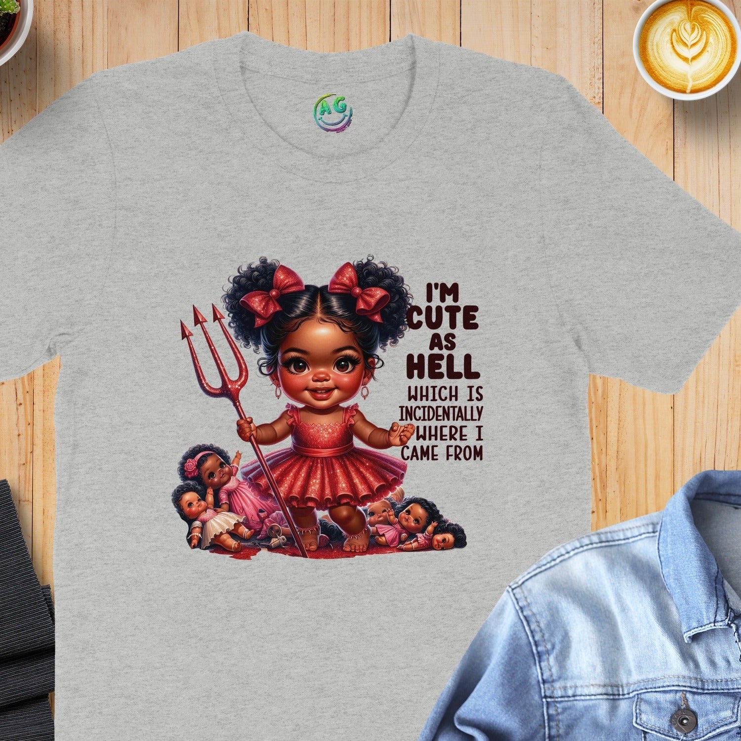 I'm Cute As Hell Funny Graphic T-shirt product