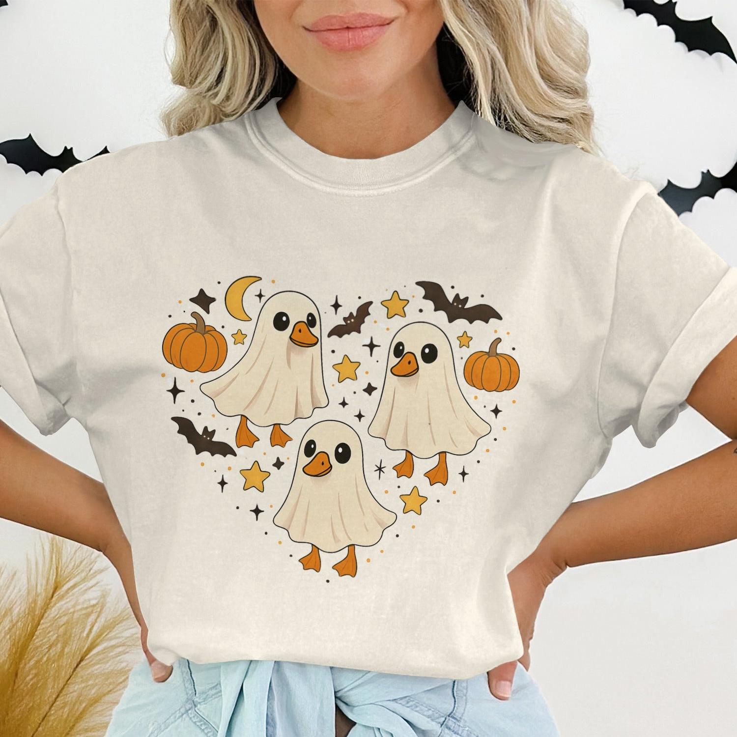 Adorable Ghosts and Pumpkins Halloween Shirt product type