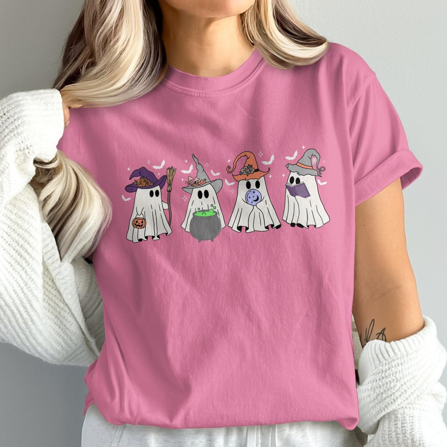 Spooky Ghosts Halloween T-Shirt product type