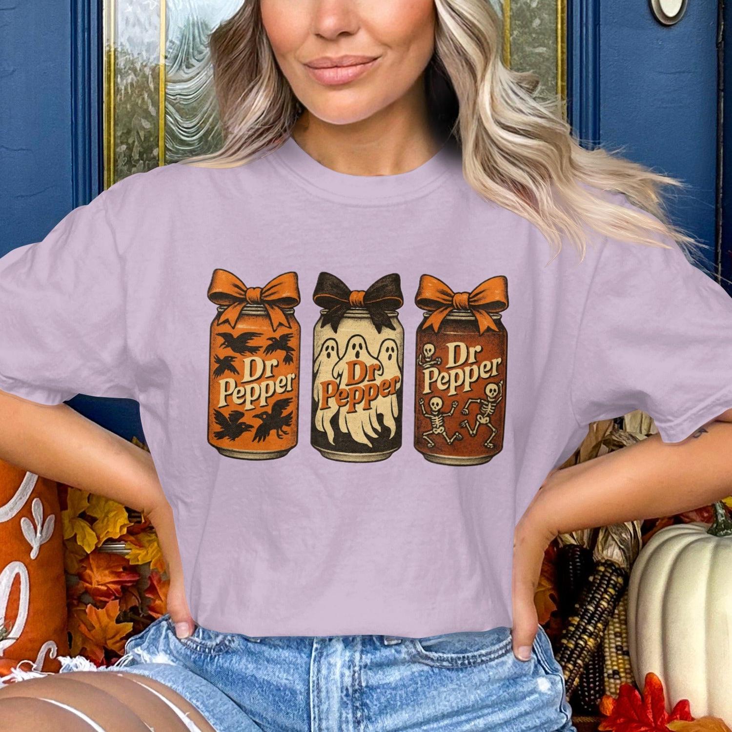 Dr Pepper Halloween Graphic T-shirt fun product type