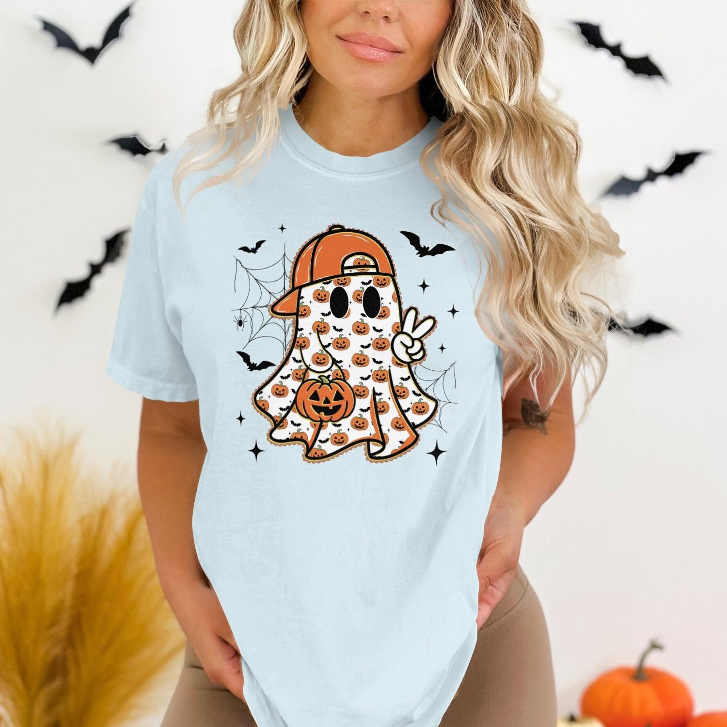 Halloween Ghost with Cap Women's T-Shirt product