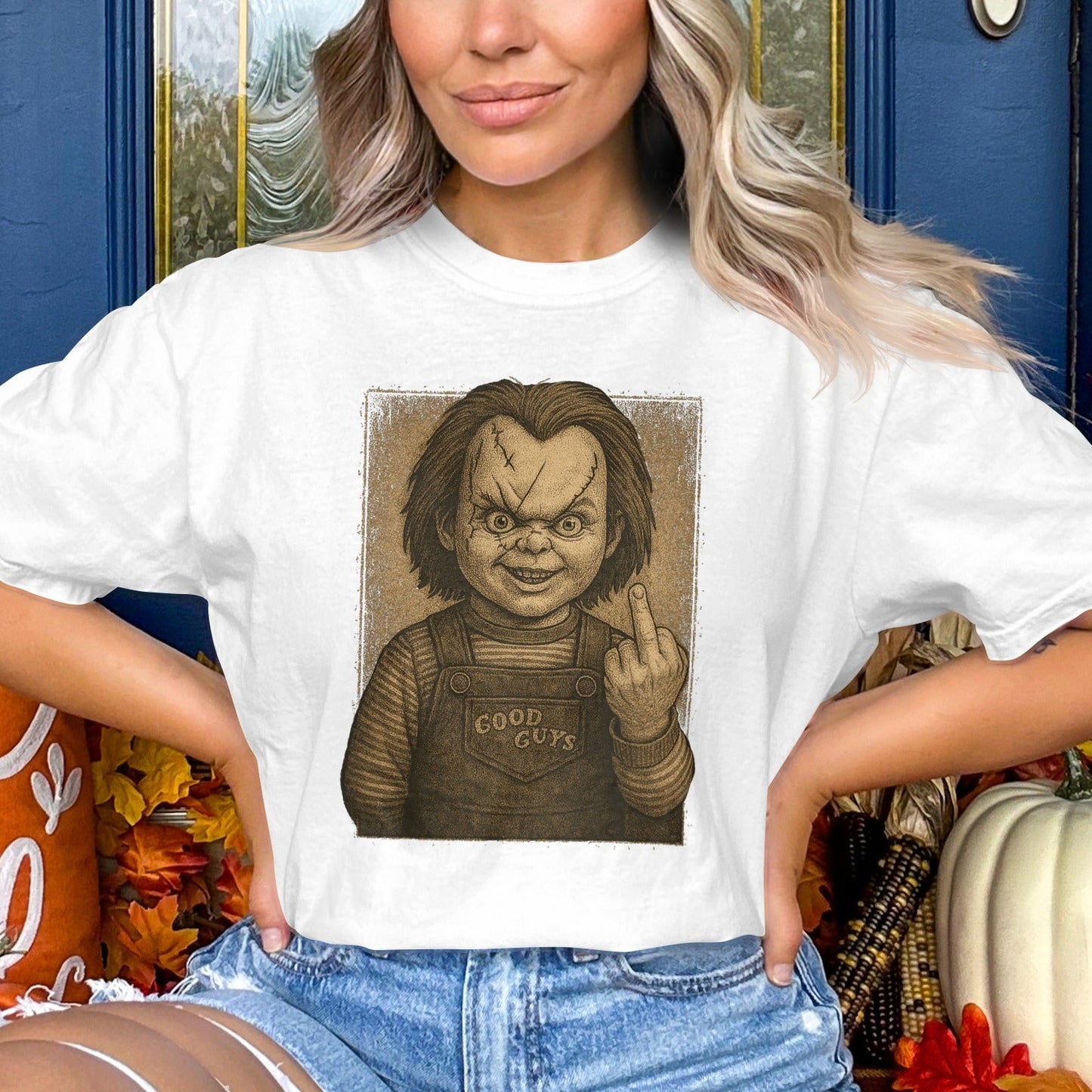 Creepy Chucky Horror Character Tee Shirt product type