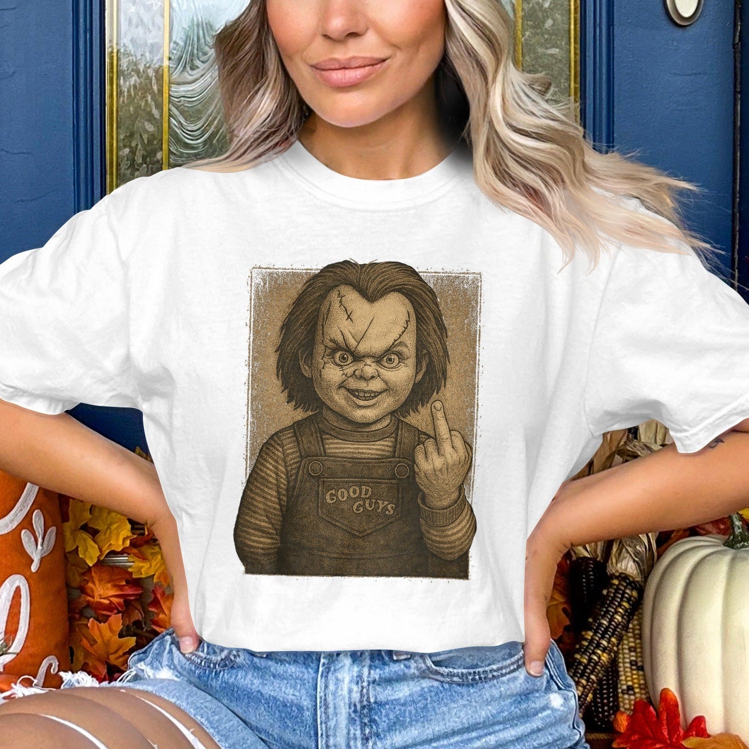 Creepy Chucky Horror Character Tee Shirt product type