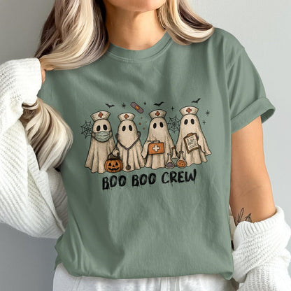 Boo Boo Crew Funny Halloween Ghost Nurse Shirt product