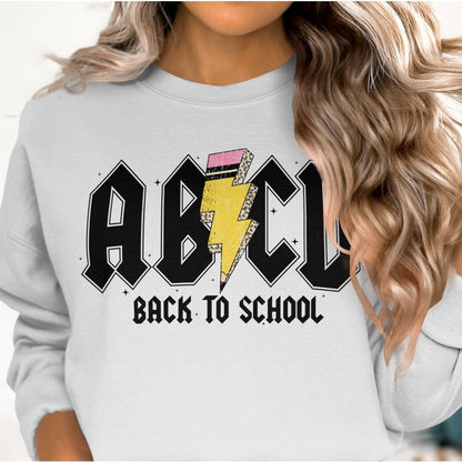 ABCD Back To School Graphic Design Sweatshirt for Kids and Adults - Almighty Goods