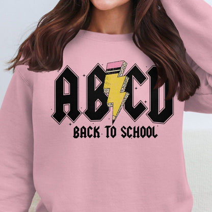 ABCD Back To School Graphic Design Sweatshirt for Kids and Adults - Almighty Goods