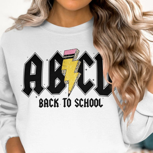 ABCD Back To School Graphic Design Sweatshirt for Kids and Adults - Almighty Goods
