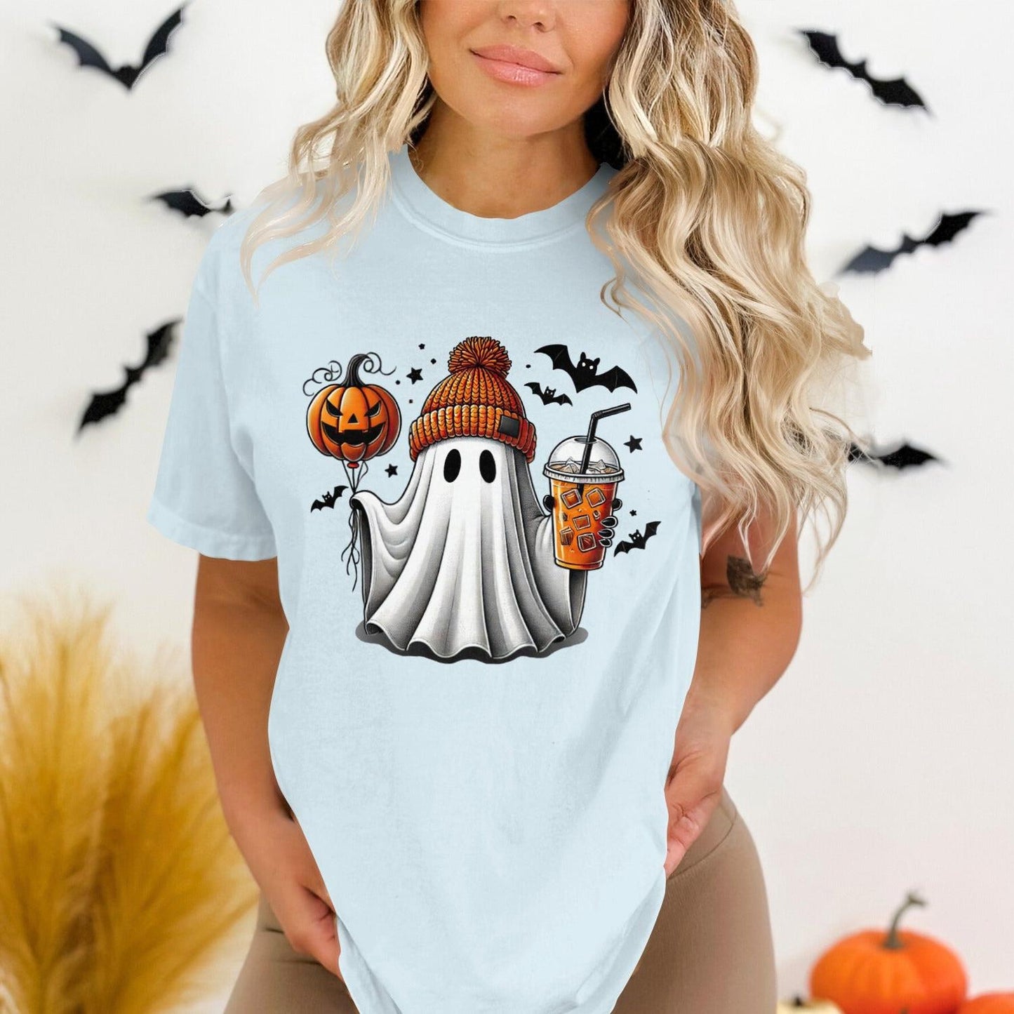 Adorable Halloween Ghost Pumpkin Shirt Product