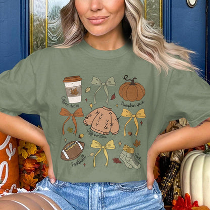 Cute Fall Themed Cozy Sweater Graphic Tee Shirt product