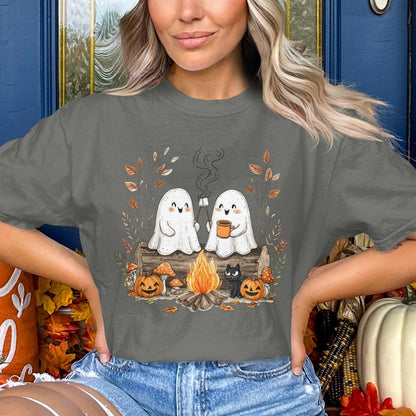 Cute Halloween Ghosts Campfire Scene Shirt product type