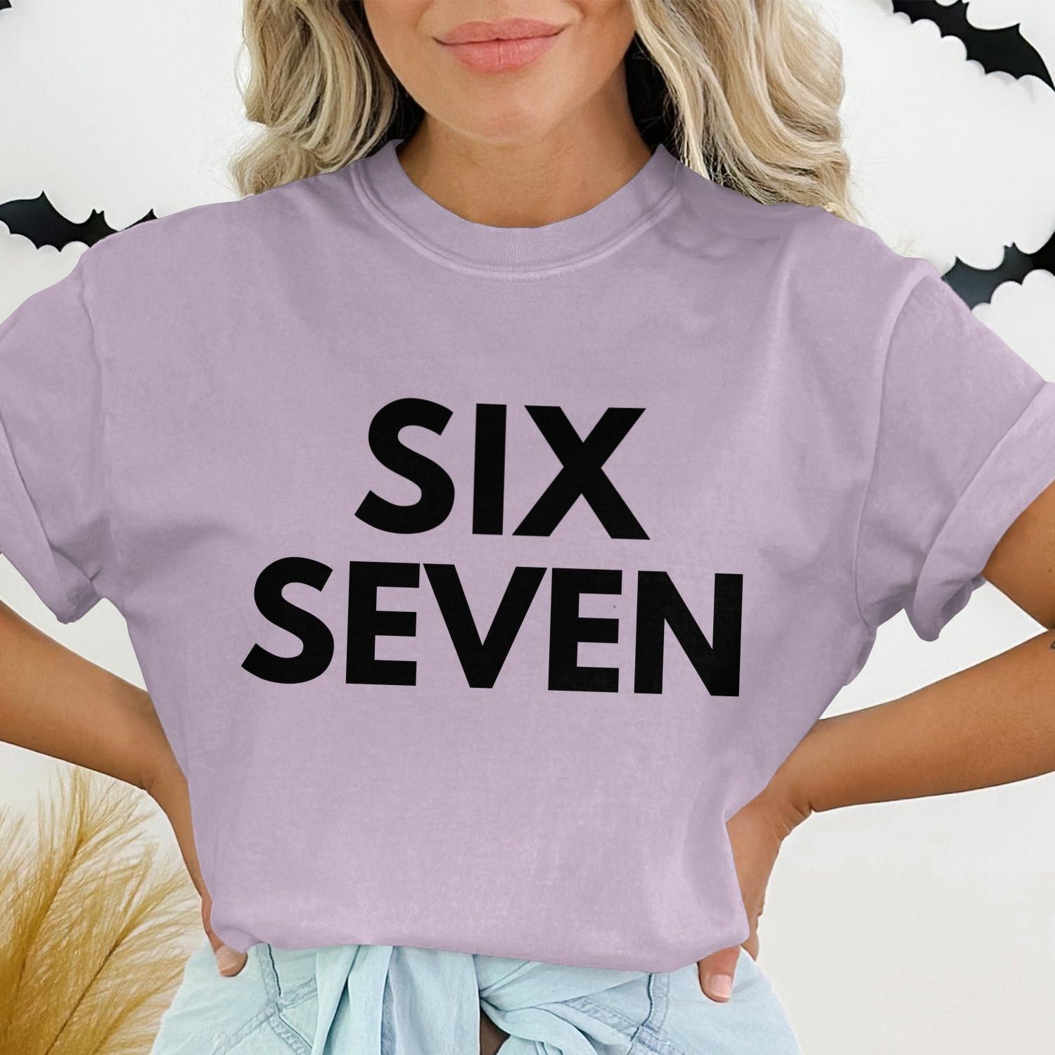 Fun Halloween Themed Six Seven Graphic Tee product