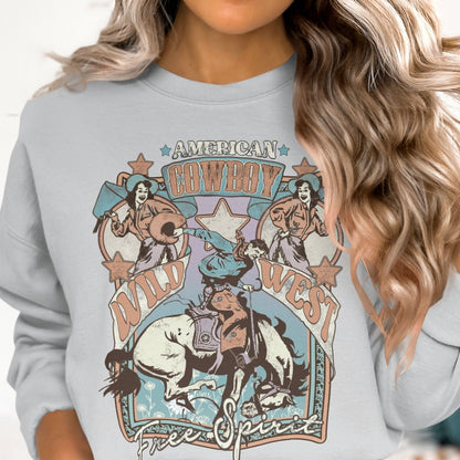 American Cowboy Wild West Free Spirit Sweatshirt - Almighty Goods