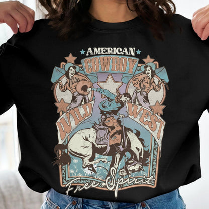 American Cowboy Wild West Free Spirit Sweatshirt - Almighty Goods