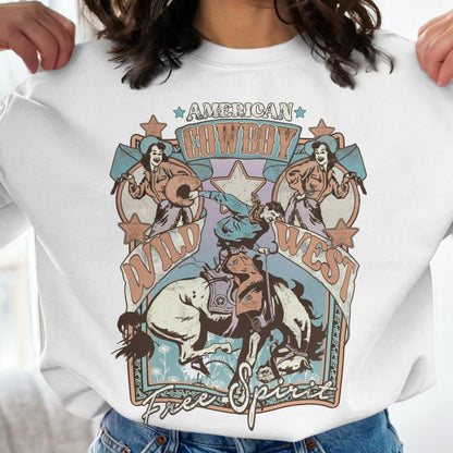 American Cowboy Wild West Free Spirit Sweatshirt - Almighty Goods