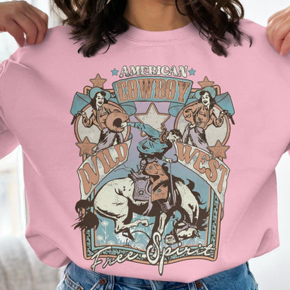 American Cowboy Wild West Free Spirit Sweatshirt - Almighty Goods