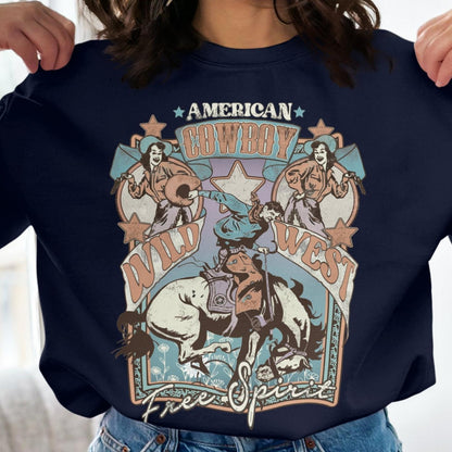 American Cowboy Wild West Free Spirit Sweatshirt - Almighty Goods
